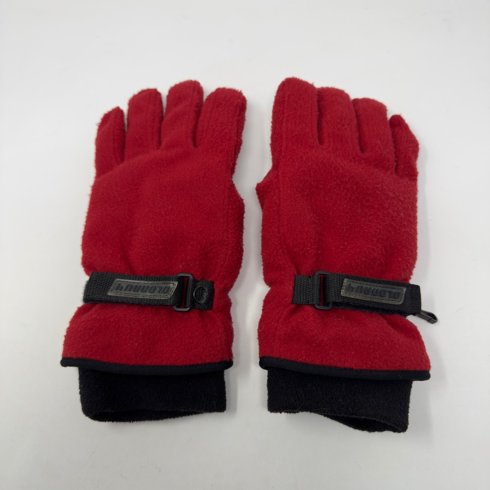 Vintage Old Navy Red Fleece Thinsulate Winter Gloves Mens Size S/M Padded Palms‎